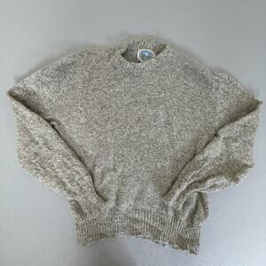 Environmental Clothing Co Gray Marled Crewneck Sweater Made USA Men's XL